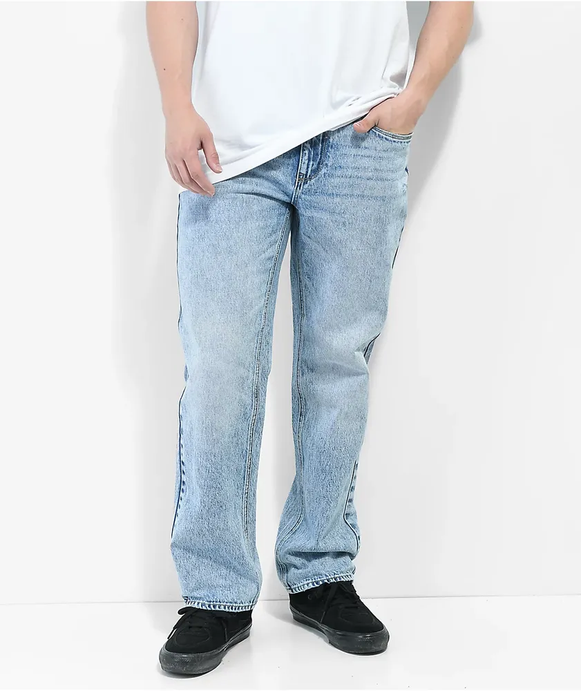 Medium light wash jeans cheap