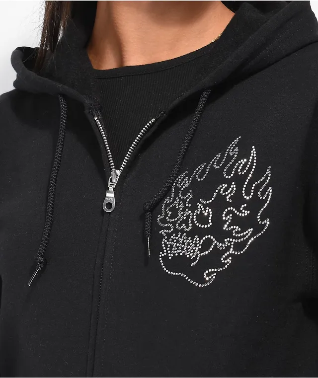 Rhinestone mens hoodie store