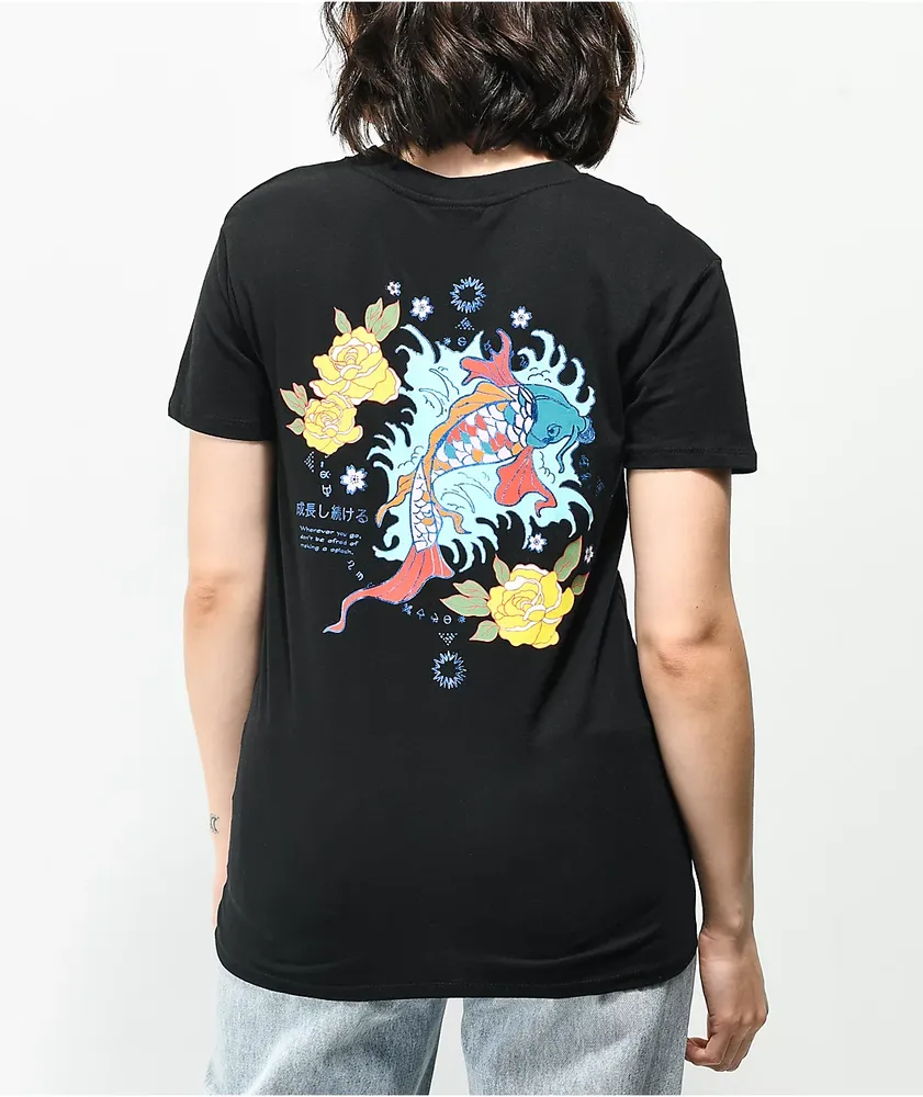Empyre Sloane Koi Fish Black T Shirt Coquitlam Centre