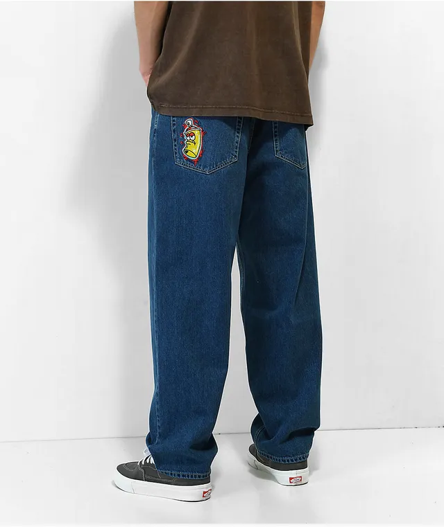 Empyre Spray Can Embroidery Blue Denim Skate Jeans | Vancouver Mall