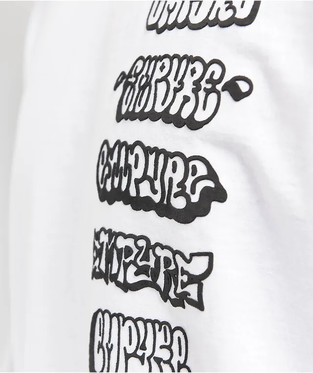 Empyre Stacked White Long Sleeve T Shirt Coquitlam Centre