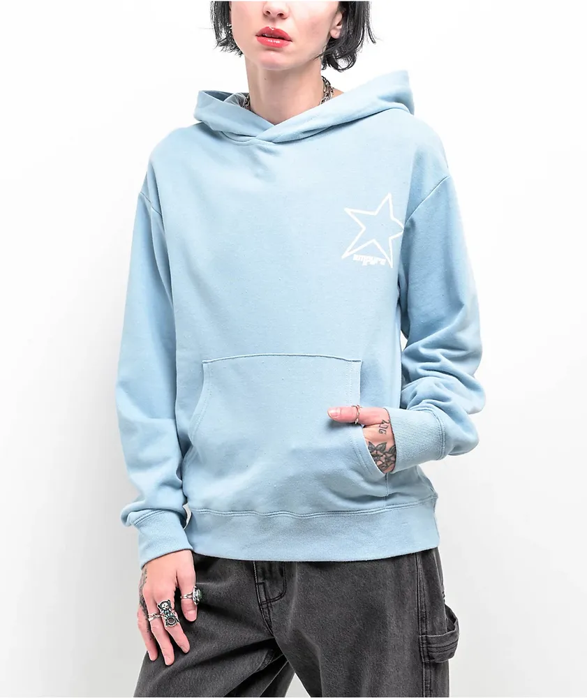 Blue hoodie with new arrivals white stars