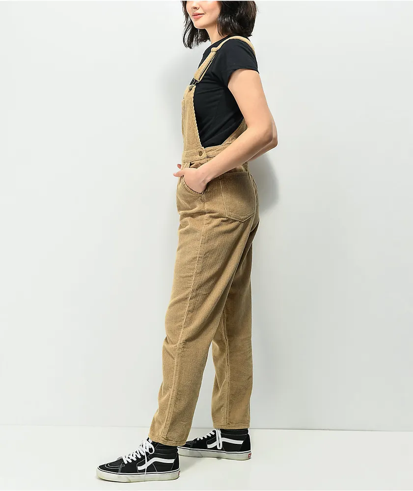 Empyre Suzie Khaki Corduroy Overalls | Arden Fair