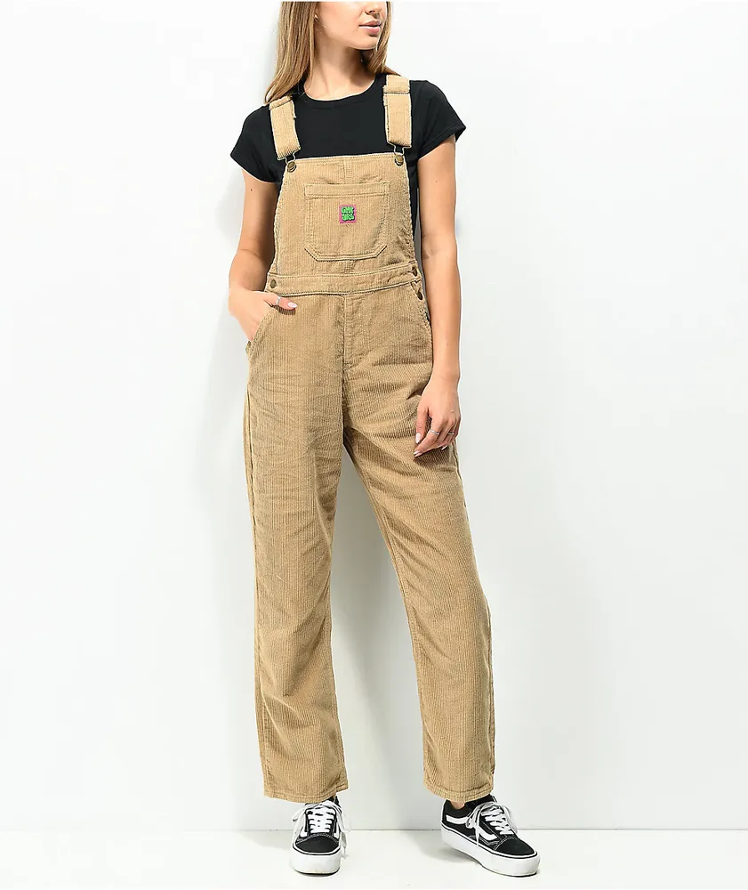 Empyre Suzie Khaki Corduroy Overalls | Arden Fair