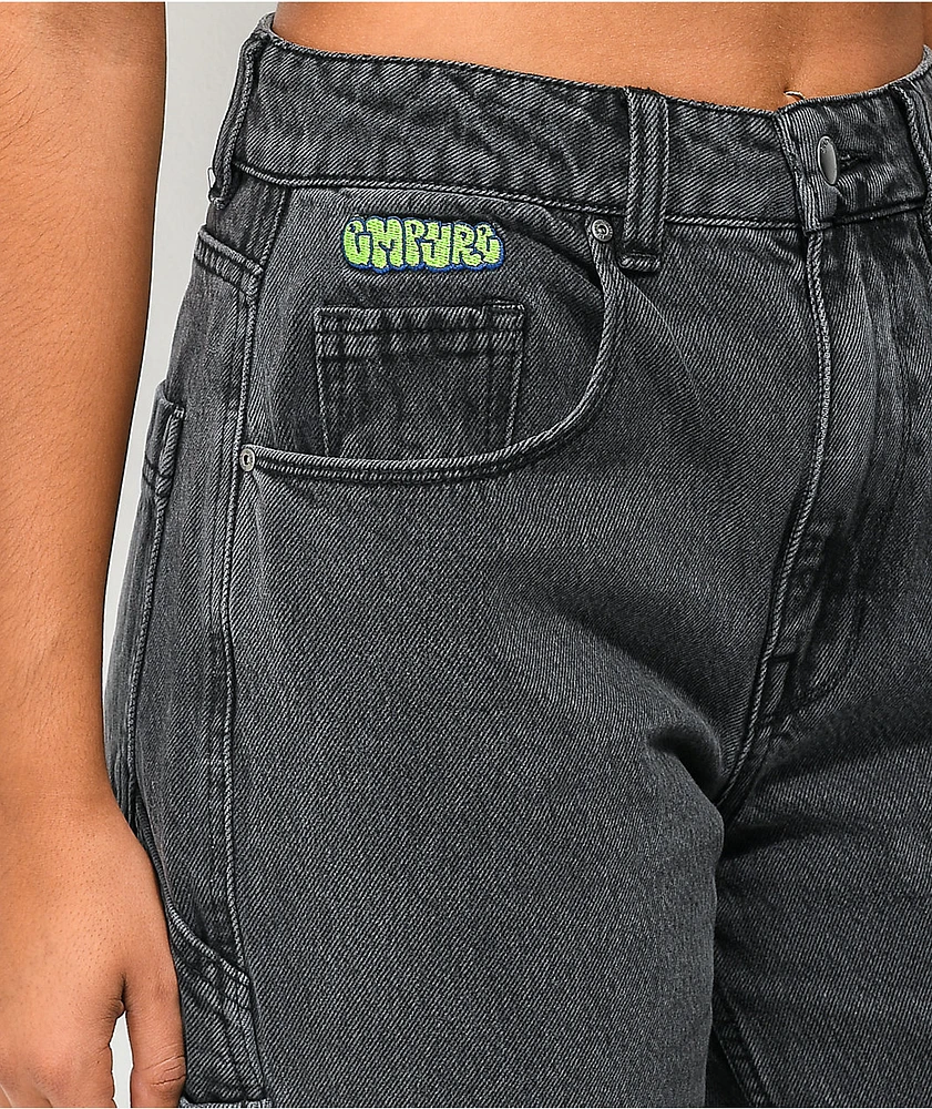 Empyre Tori 90s Black Wash Carpenter Skate Jeans at