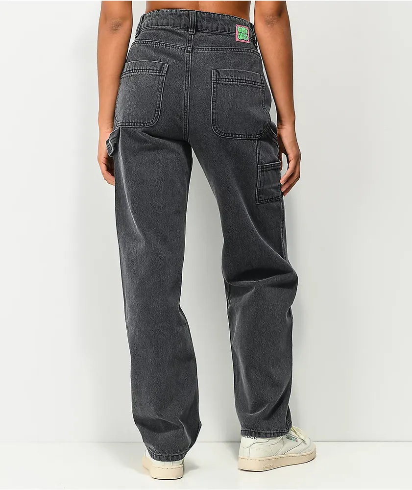 Empyre Tori 90s Black Wash Carpenter Skate Jeans at