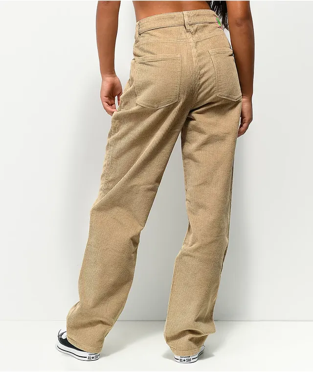 Khaki corduroy new arrivals pants womens