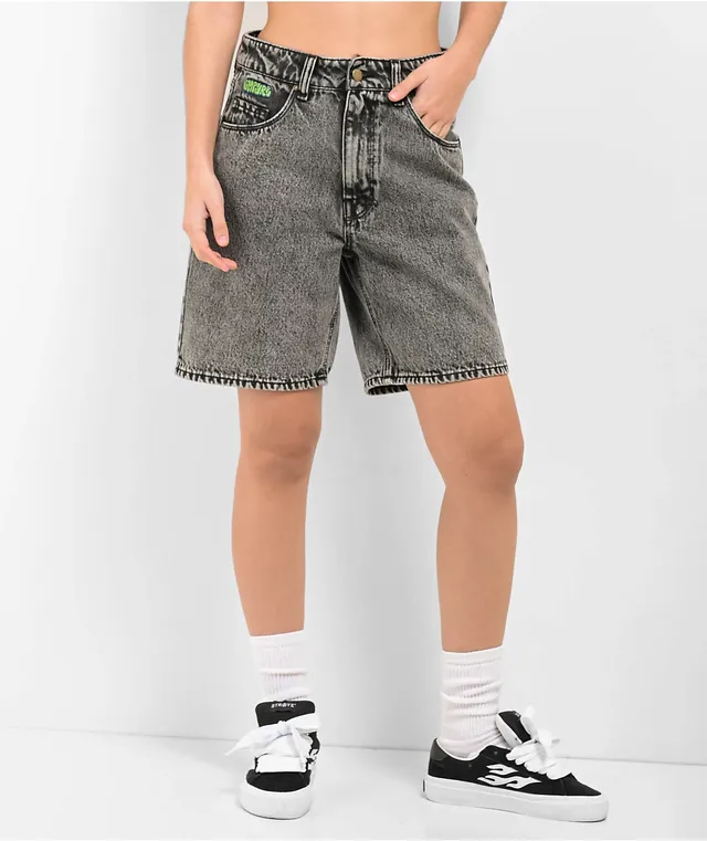 Empyre Tori Black Acid Wash Denim Shorts | Arden Fair