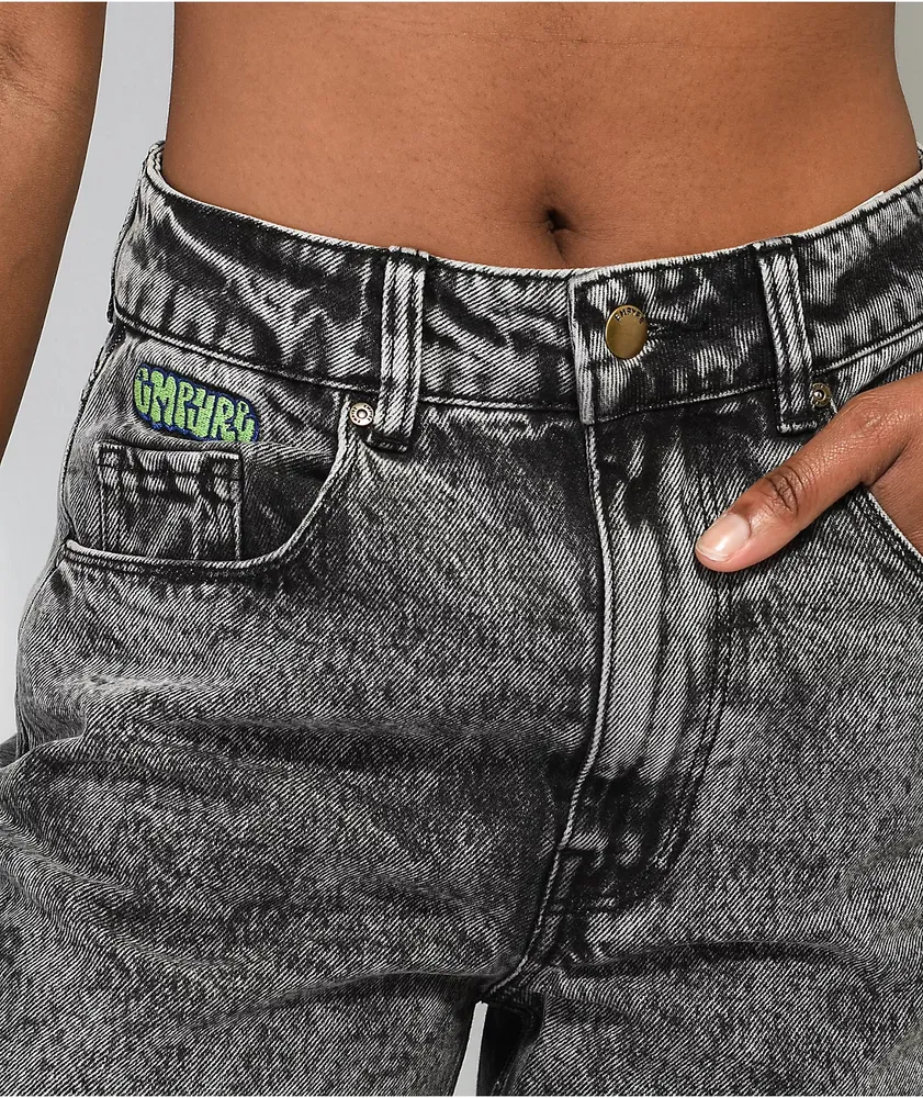 Black acid jeans shop
