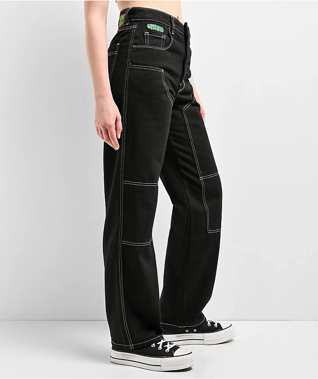 【SATIIIZ】Carns Deep Dark Damage Carpenter Pants DXX-400 Canvas Carpenter Pants long(Brown New) – Saint
