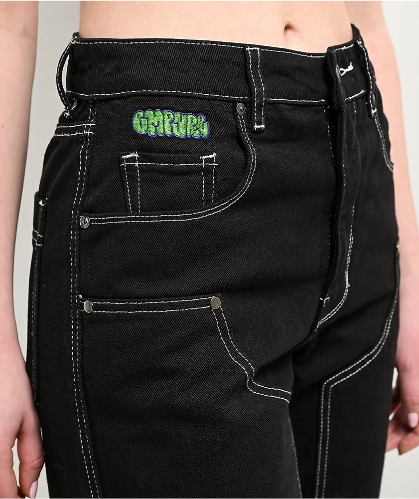 Empyre Tori Black Double Knee Carpenter Pants | MainPlace Mall