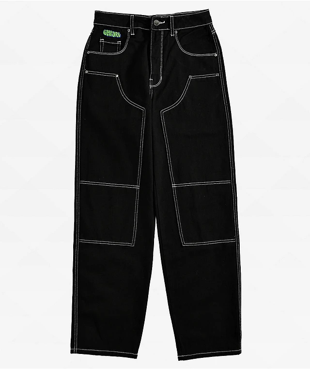 Empyre Tori Black Double Knee Carpenter Pants at Foxvalley Mall in