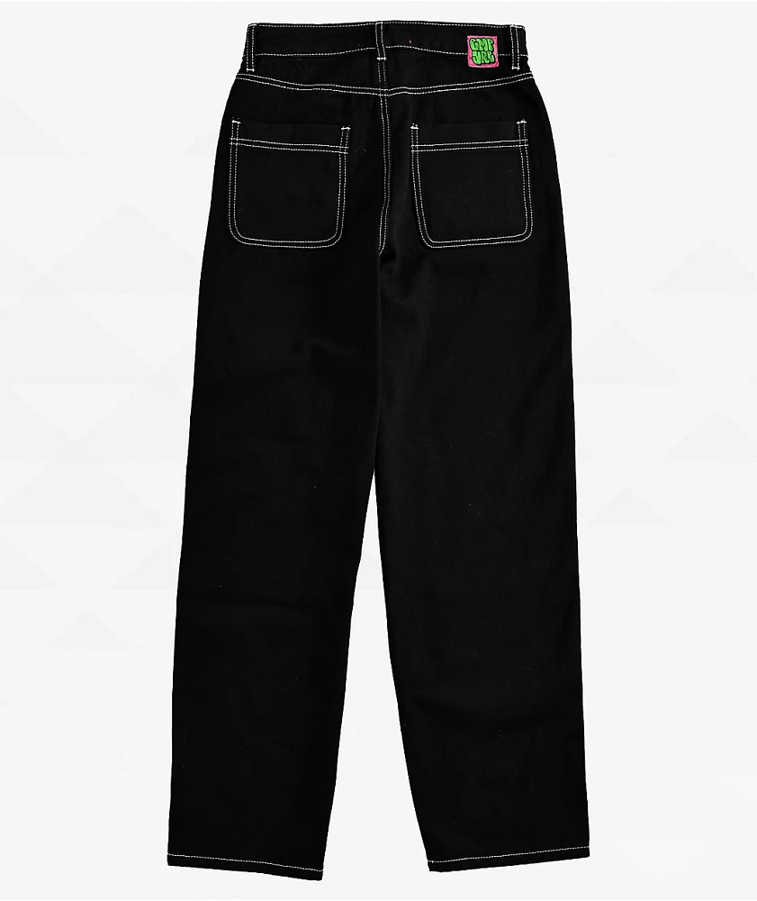 Empyre Tori Black Double Knee Carpenter Pants | MainPlace Mall
