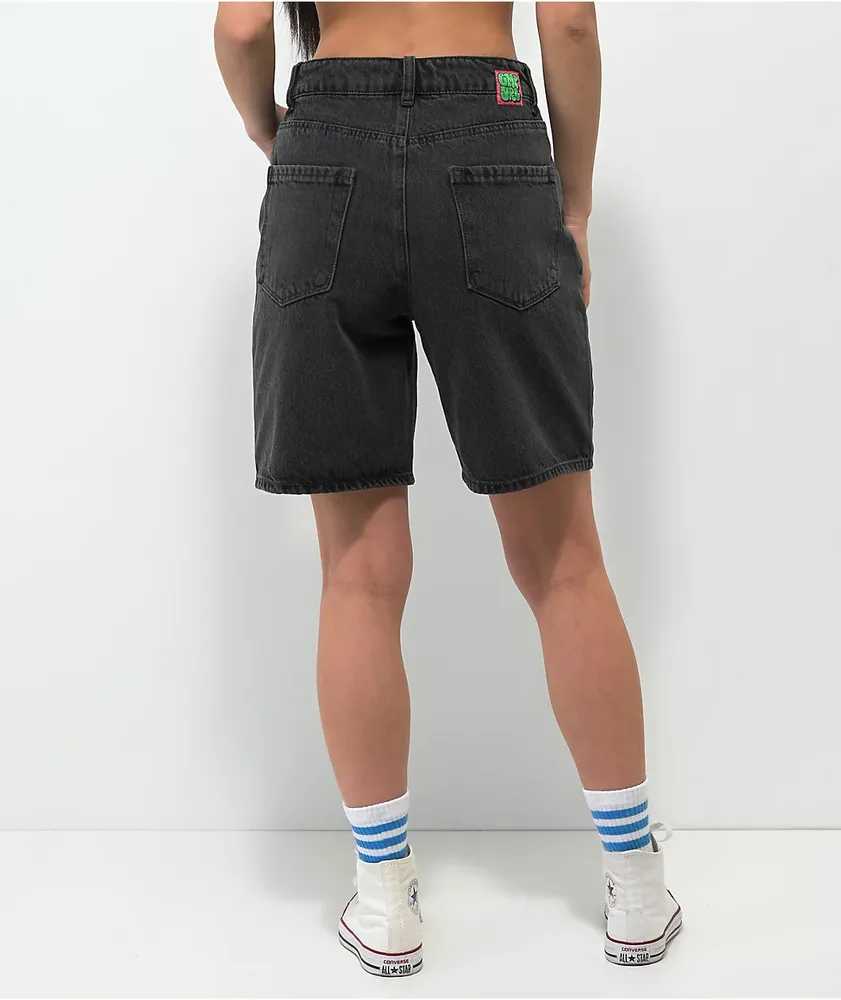 Empyre Tori Loose Fit Black Wash Denim Skate Shorts Coquitlam Centre