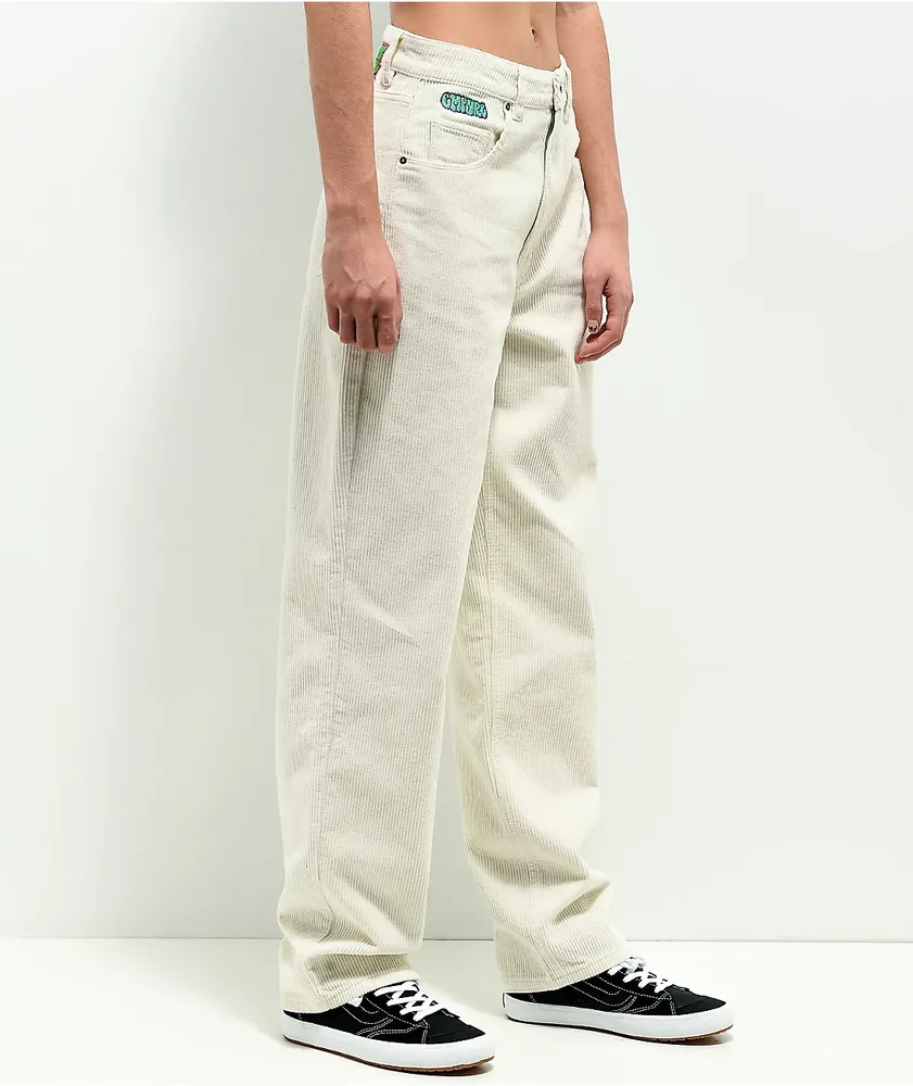 Empyre Tori Off-White Corduroy Skate Pants | Arden Fair