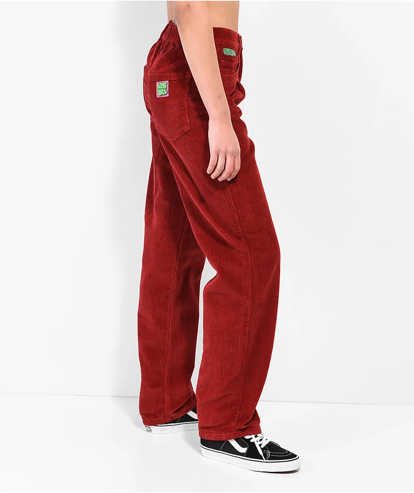 Wine corduroy discount pants