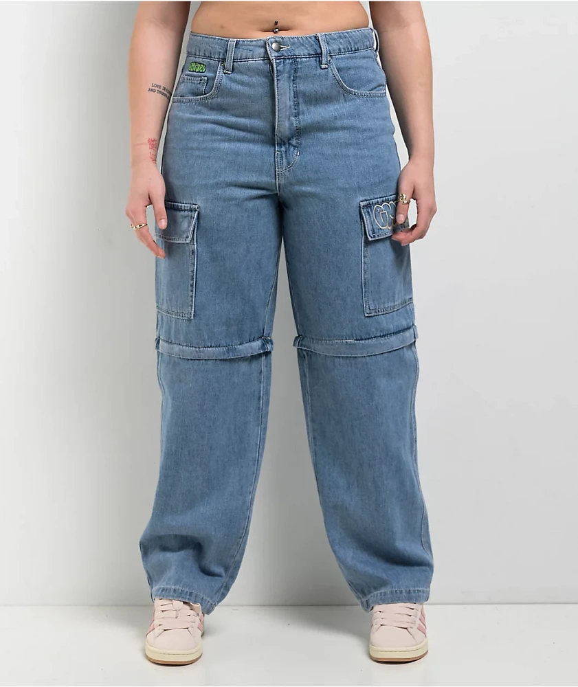 Empyre Tori Shindig Blue Zip Off Cargo Jeans at Coquitlam