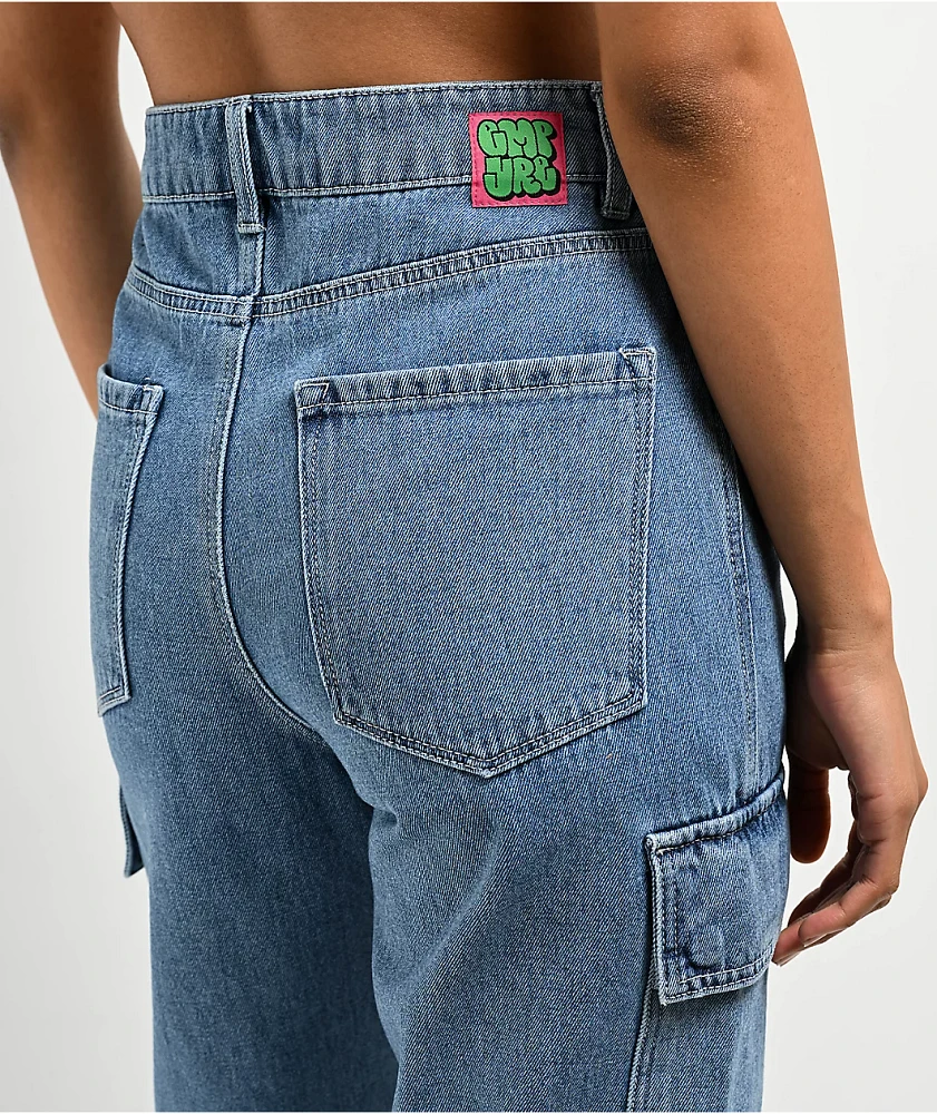 Empyre Tori Shindig Blue Zip Off Cargo Jeans at Coquitlam