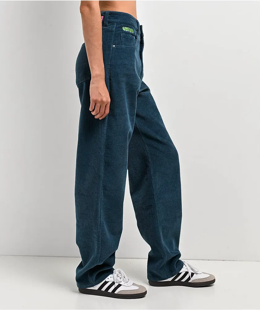 Empyre Tori Teal Corduroy Skate Pants at Hamilton Place in