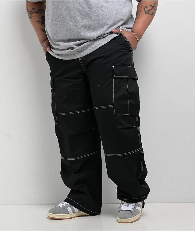 A.LAB Giga Rave Black Cargo Nylon Pants | Dulles Town Center