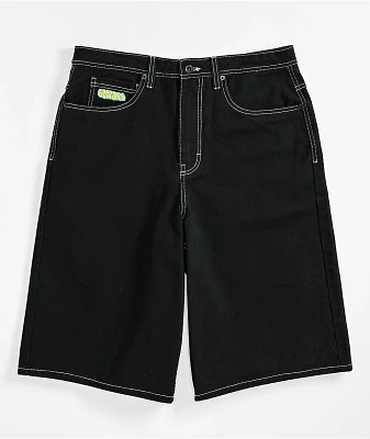 Black skater shorts top