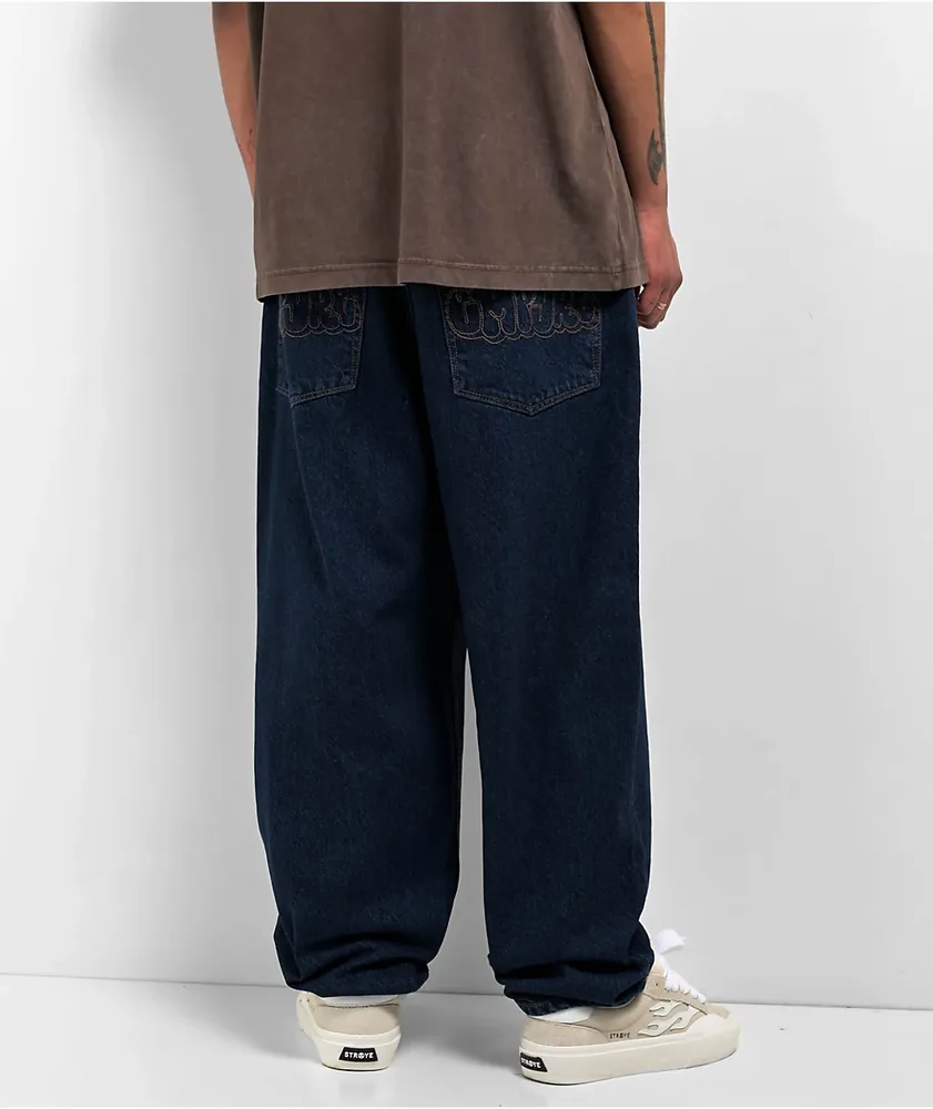 Empyre Ultra Loose Fit Evening Dark Blue Jeans | Liberty Center