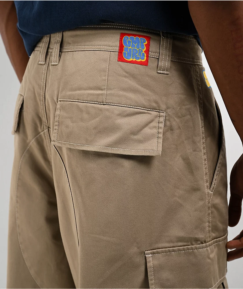 Empyre Ultra Loose Khaki Cargo Skate Pants at Hamilton Place in