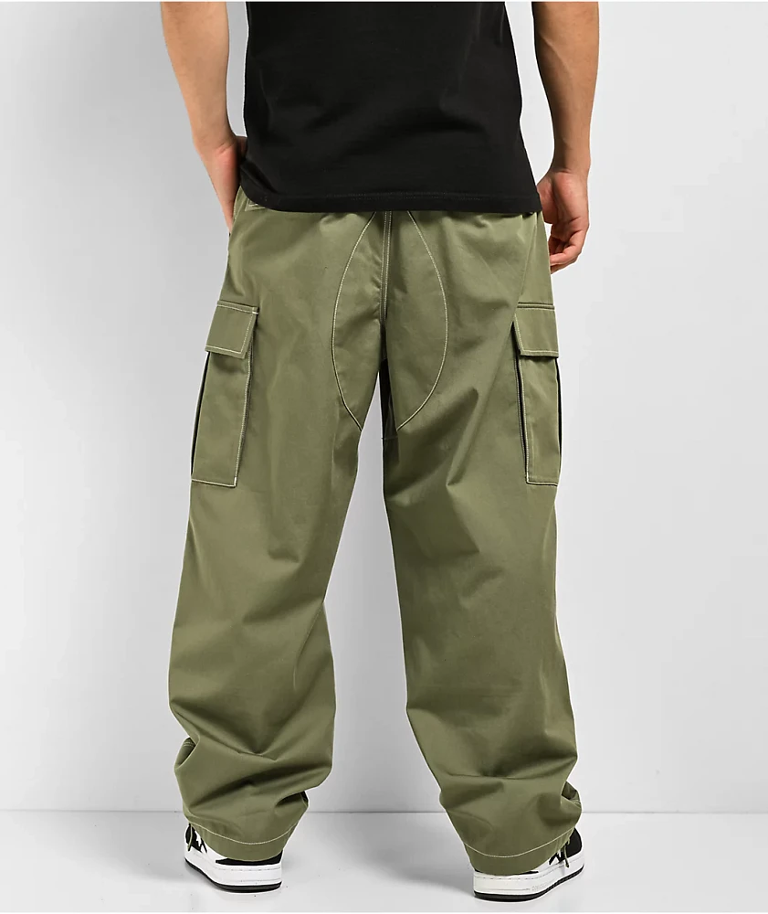 Empyre Ultra Loose Olive Cargo Skate Pants at Foxvalley Mall in