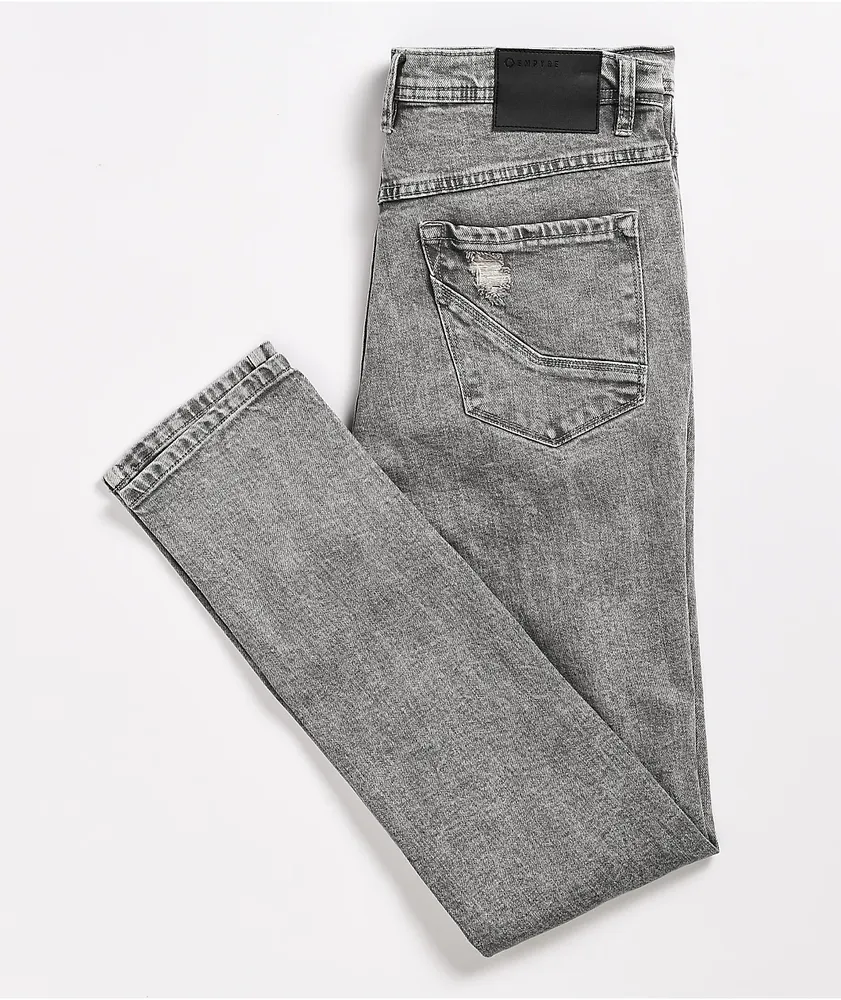 Charcoal skinny best sale jeans