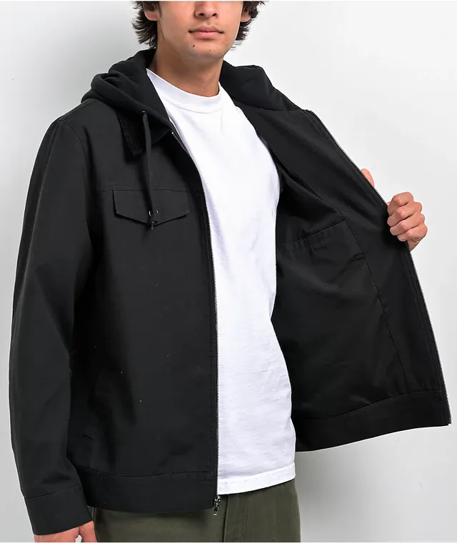 Empyre Warrant Black Hooded Work Jacket at Hamilton Place in