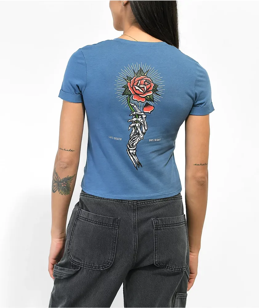 T shirt rose blu best sale