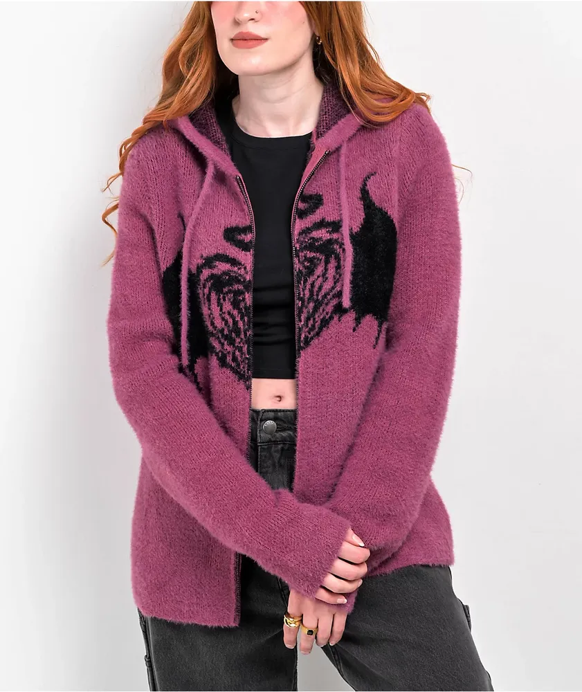 Pink fuzzy discount zip up