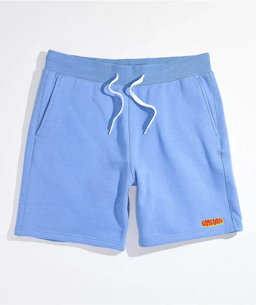 Light blue sweat shorts clearance
