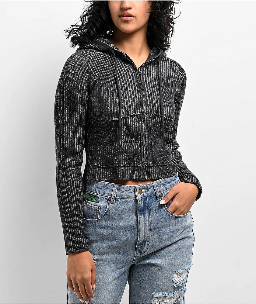 Empyre Zippy Limestone Crop Zip Hoodie | MainPlace Mall