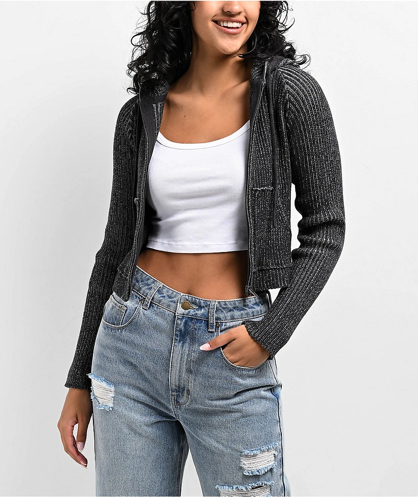 Empyre Zippy Limestone Crop Zip Hoodie | MainPlace Mall