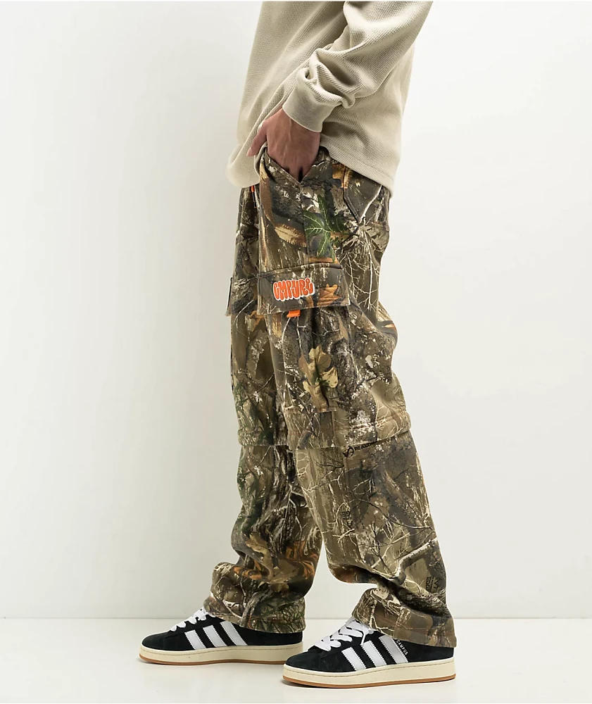 パンツ seesee buggy pants REAL TREE CCS Baggy Taper Denim Jeans - Realtree Faded Edge