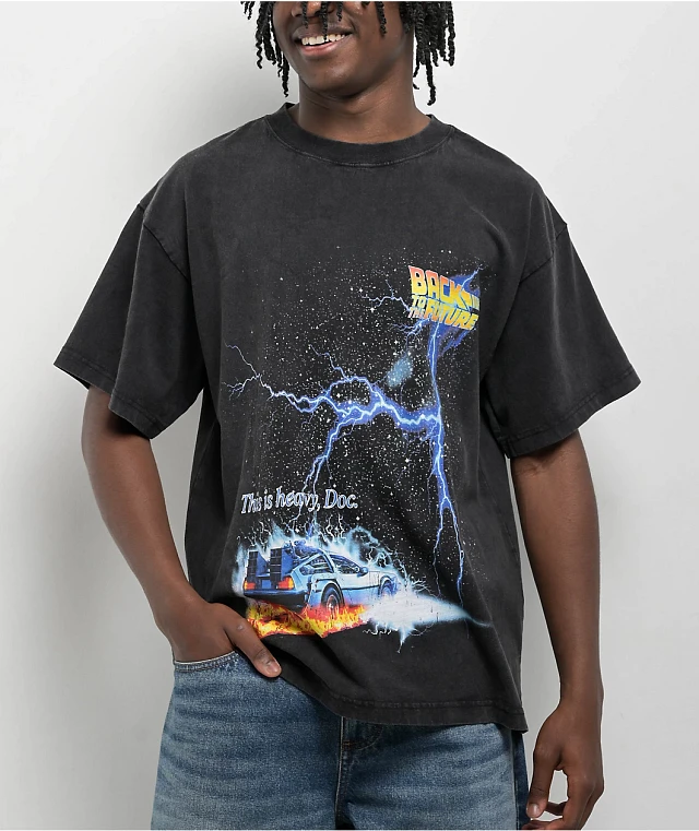 Episode x Back To The Future Charcoal T-Shirt | MainPlace Mall