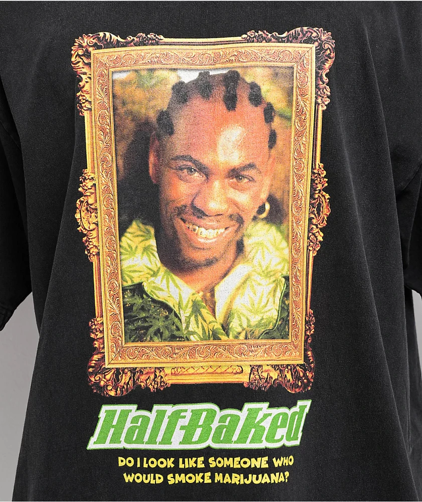 Episode x Half Baked Sir Smoke Black Wash T-Shirt at Hamilton