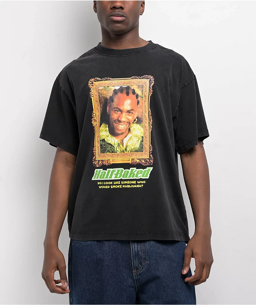 Episode x Half Baked Sir Smoke Black Wash T-Shirt at Hamilton