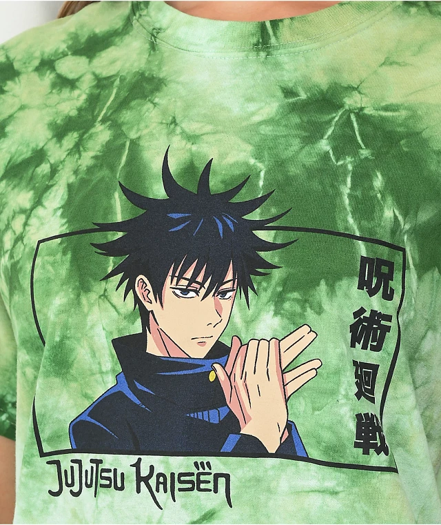 Episode x Jujutsu Kaisen Megumi Box Green Tie Dye T-Shirt at