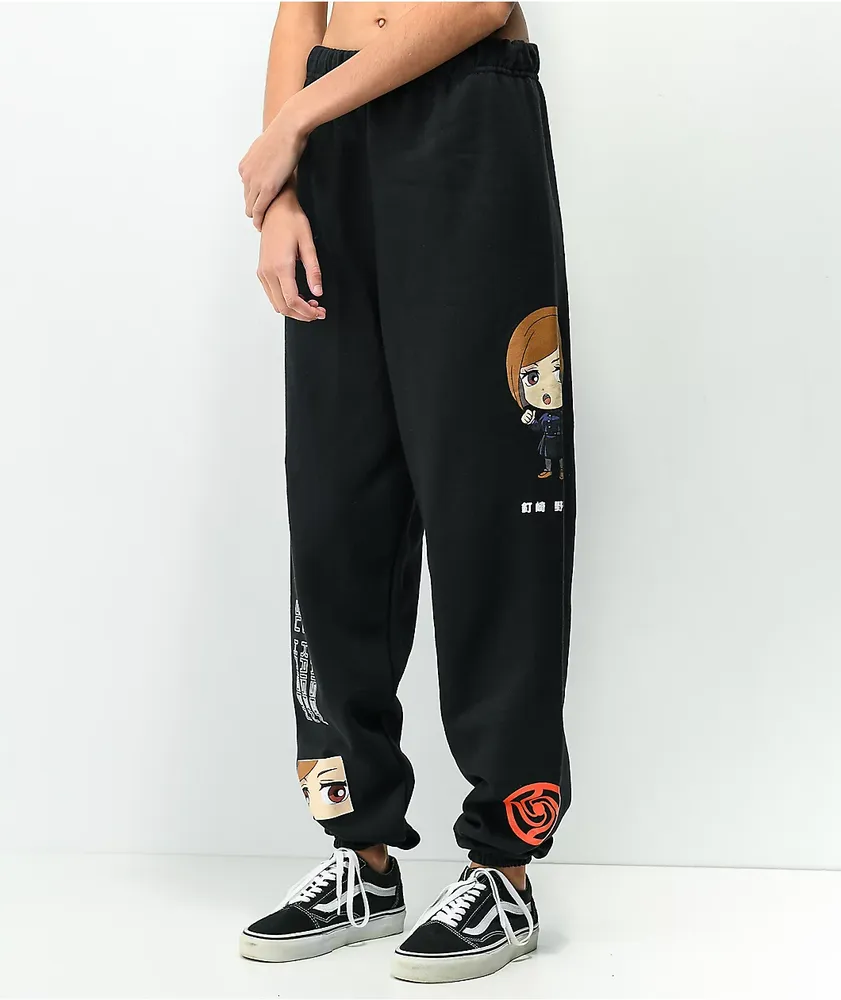 Episode x Jujutsu Kaisen Nobara Black Sweatpants at