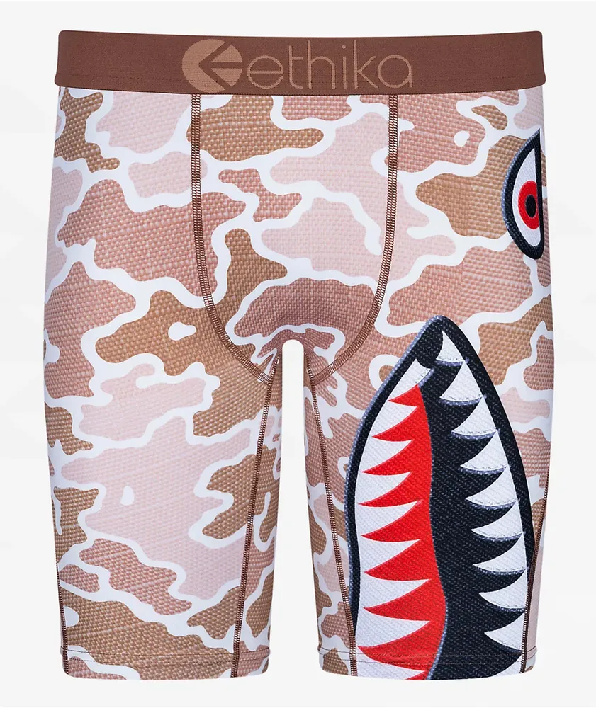 Ethika Bomber Desert Combat Brown Boxer Briefs Montebello Town