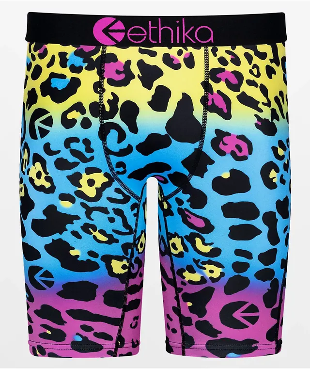 Ethika Cheetah Warp Print Boxer Briefs Hamilton Place