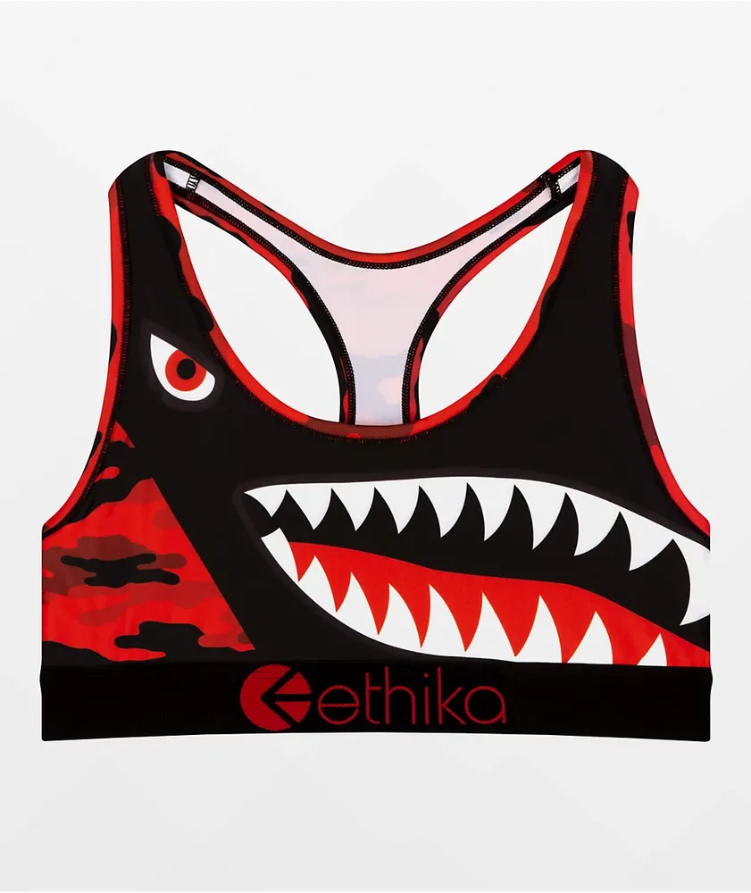 Ethika Hood Nation Red Camo Sports Bra CoolSprings Galleria