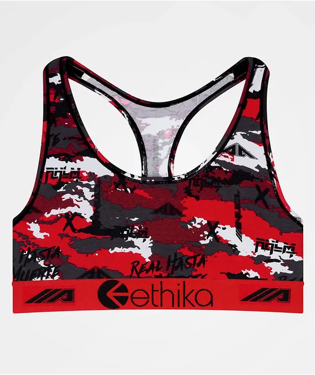 Ethika red camo bralette on sale