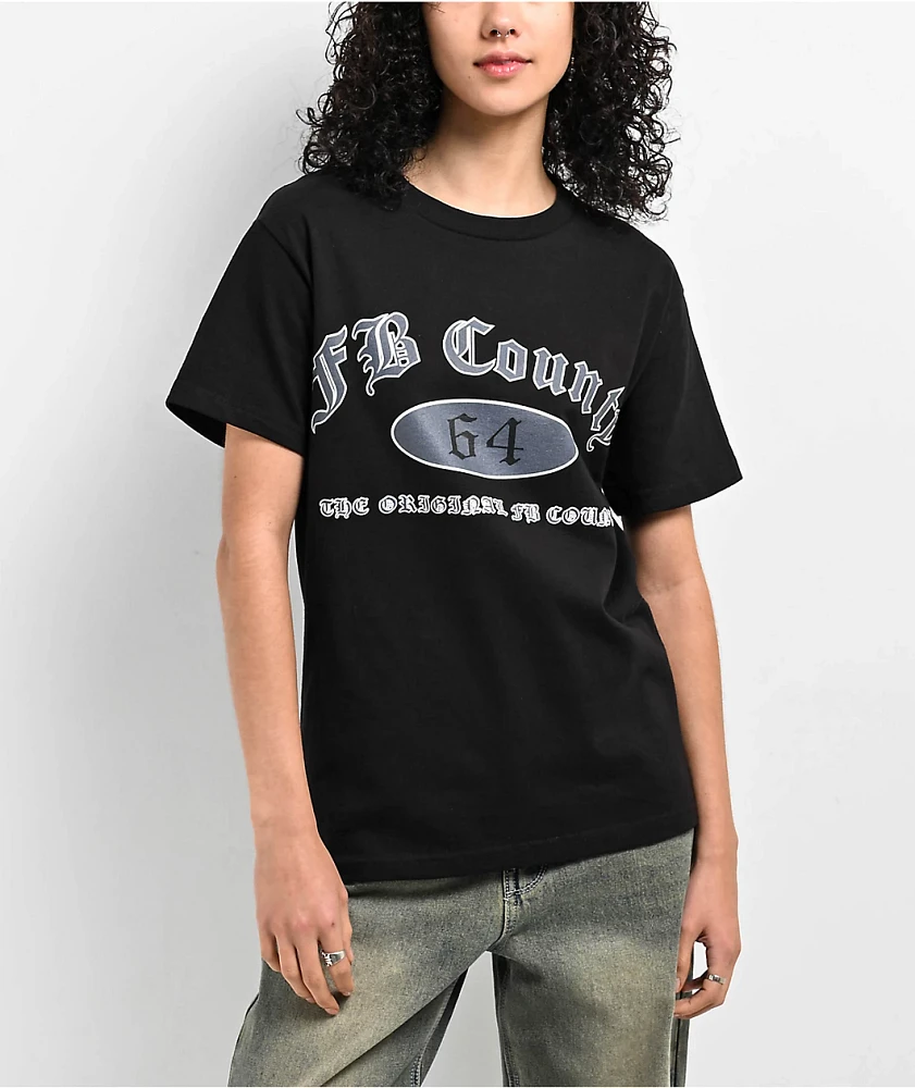 FB County 64 Logo Black T-Shirt | MainPlace Mall