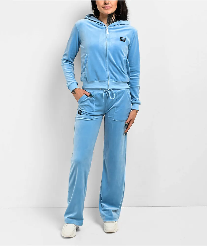 FB County Blue Velour Track Pants at Hamilton Place in Chattanooga, TN