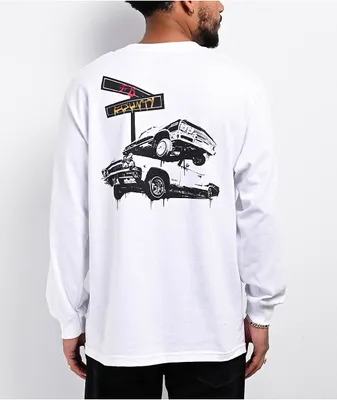 FB County Charcoal & White Checker Zip Long Sleeve Shirt | Liberty