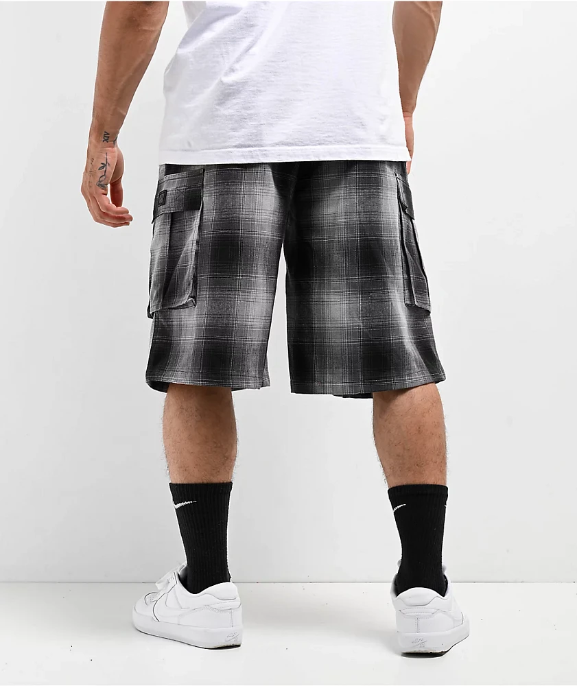 FB County Checker Grey Cargo Shorts | MainPlace Mall