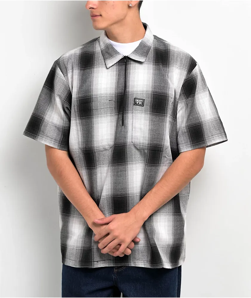 Short sleeve flannel hoodie online